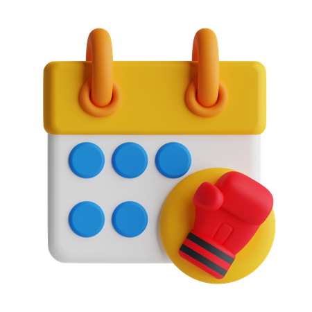 Calendrier de boxe  3D Icon