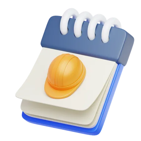 Calendrier de construction  3D Icon