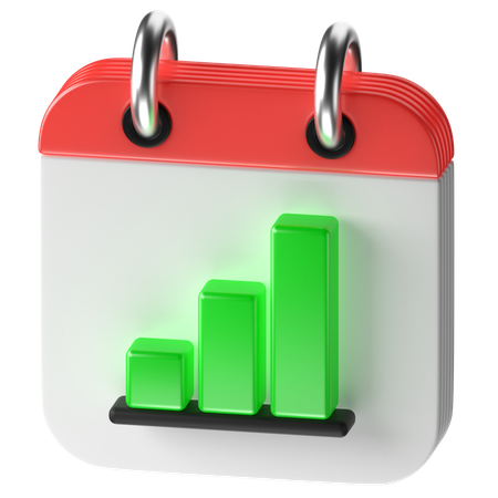 Calendrier de croissance  3D Icon