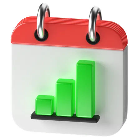 Calendrier de croissance  3D Icon