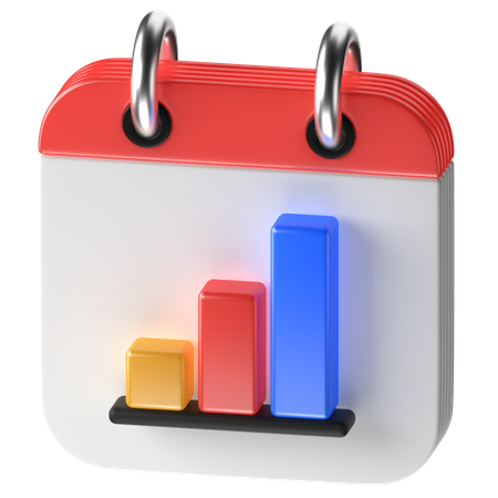 Calendrier de croissance  3D Icon