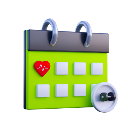 Calendrier de gym  3D Icon