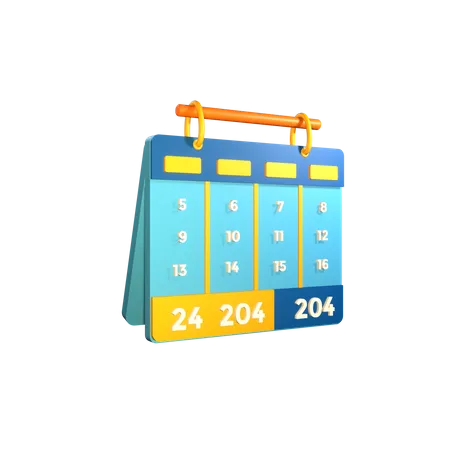 Calendrier de la fête du travail  3D Icon