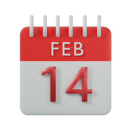 Calendrier de la Saint Valentin  3D Icon