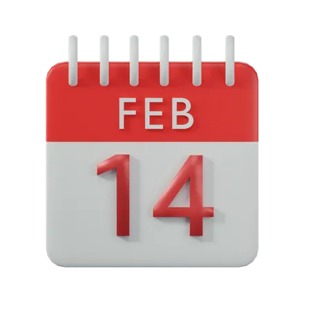 Calendrier de la Saint Valentin  3D Icon