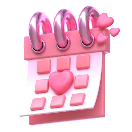 Calendrier de la Saint Valentin  3D Icon