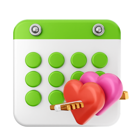 Calendrier de la Saint-Valentin  3D Icon