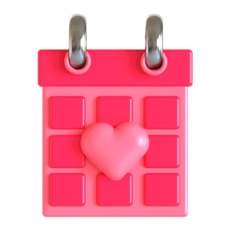 Calendrier de la Saint-Valentin  3D Icon