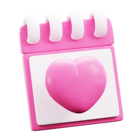 Calendrier de la Saint-Valentin  3D Icon