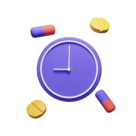 Calendrier des médicaments  3D Icon