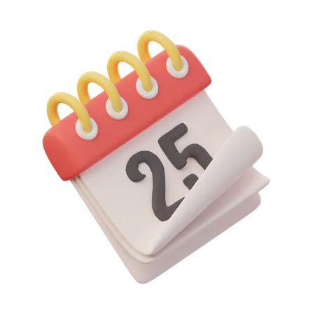 Calendrier de Noël  3D Icon