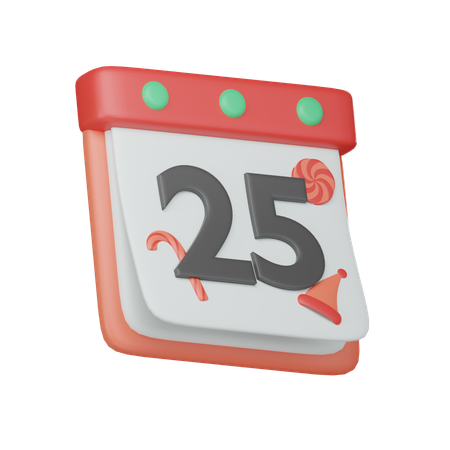 Calendrier de Noël  3D Icon