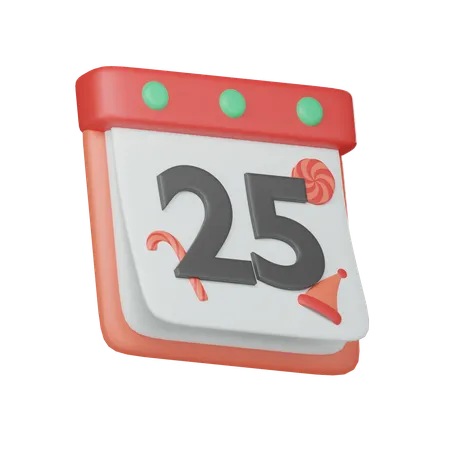 Calendrier de Noël  3D Icon