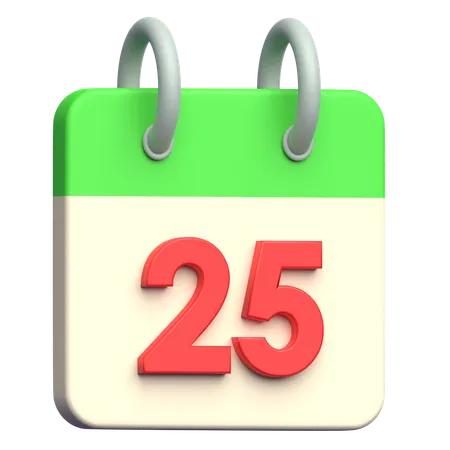 Calendrier de Noël  3D Icon