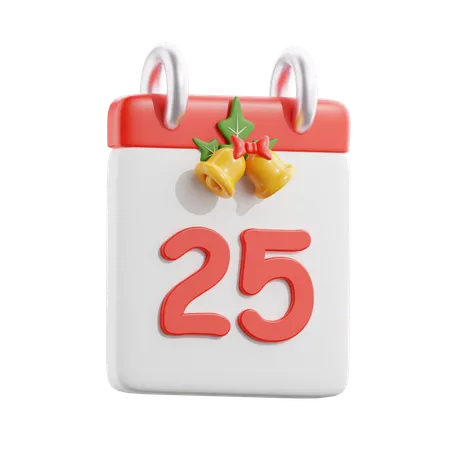 Calendrier de Noël  3D Icon