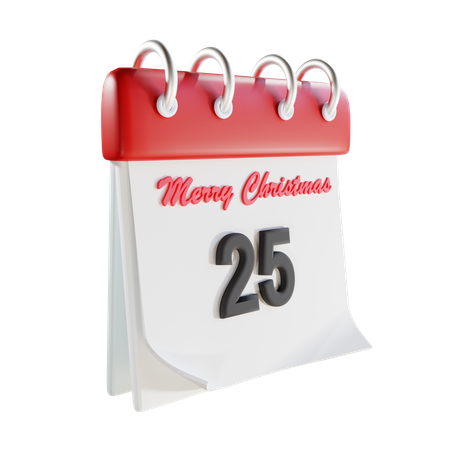 Calendrier de Noël  3D Icon