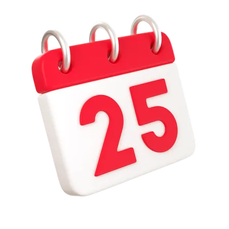 Calendrier de Noël  3D Icon