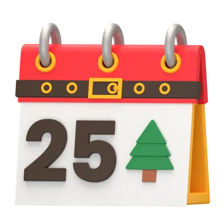 Calendrier de Noël  3D Icon