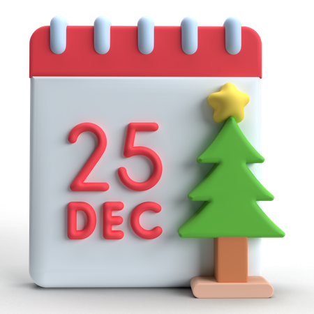 Calendrier de Noël  3D Icon