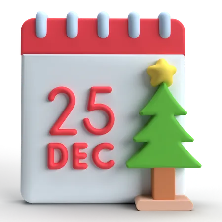 Calendrier de Noël  3D Icon