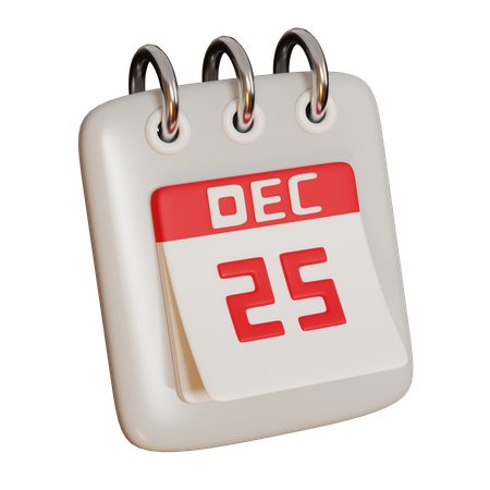 Calendrier de Noël  3D Icon