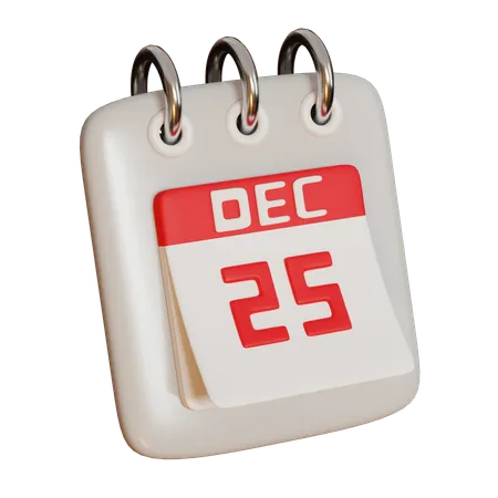 Calendrier de Noël  3D Icon