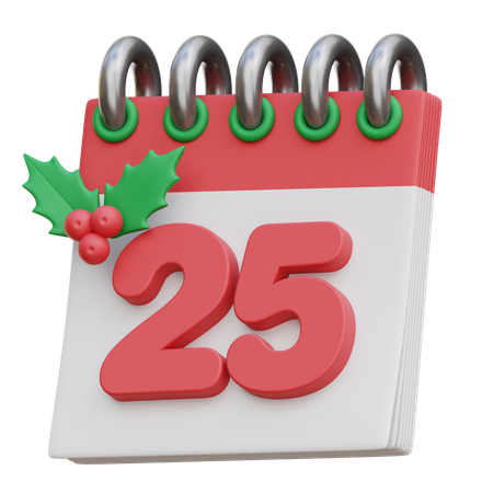 Calendrier de Noël  3D Icon