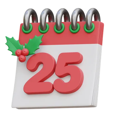 Calendrier de Noël  3D Icon