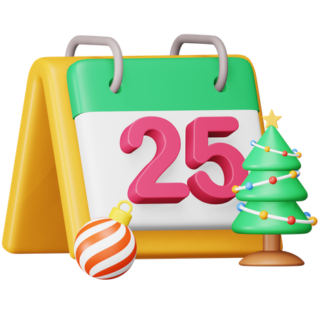 Calendrier de Noël  3D Icon