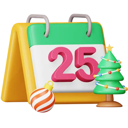 Calendrier de Noël  3D Icon