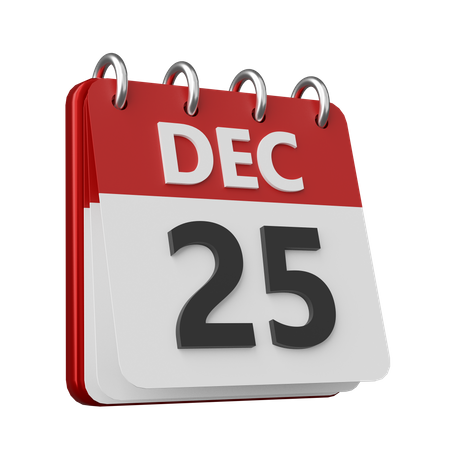 Calendrier de Noël  3D Icon