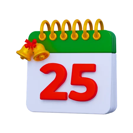 Calendrier de Noël  3D Icon