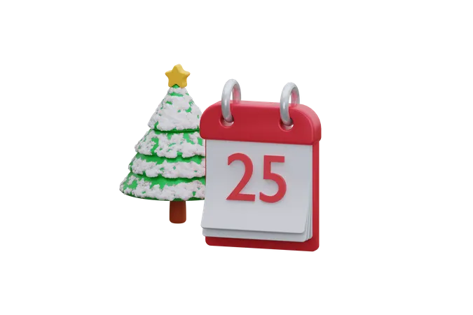 Calendrier de Noël  3D Icon