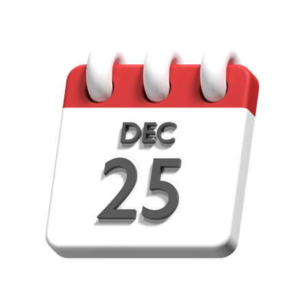 Calendrier de Noël  3D Icon