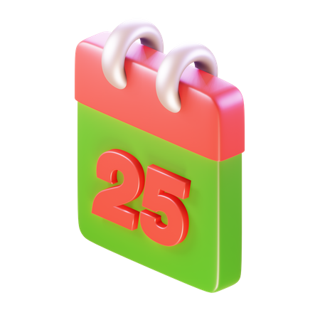 Calendrier de Noël  3D Icon