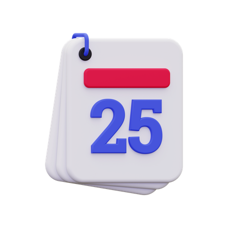 Calendrier de Noël  3D Icon