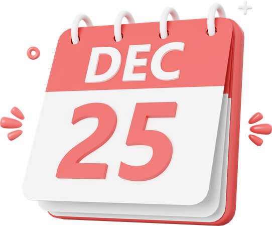 Calendrier de Noël  3D Icon