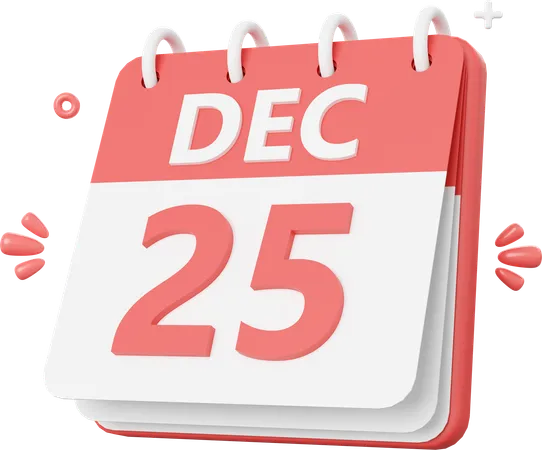 Calendrier de Noël  3D Icon