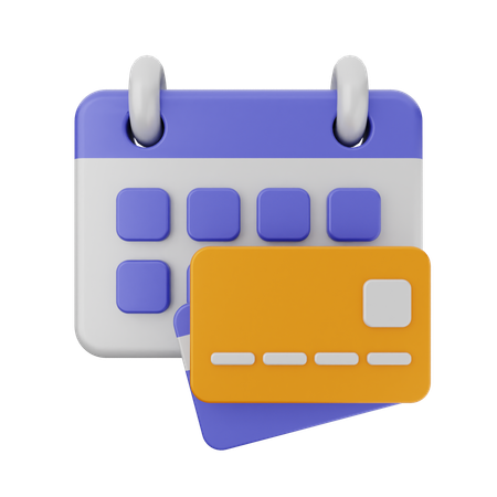 Calendrier de paiement  3D Icon