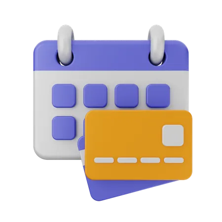 Calendrier de paiement  3D Icon