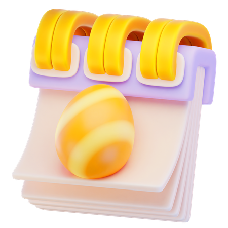 Calendrier de Pâques  3D Icon