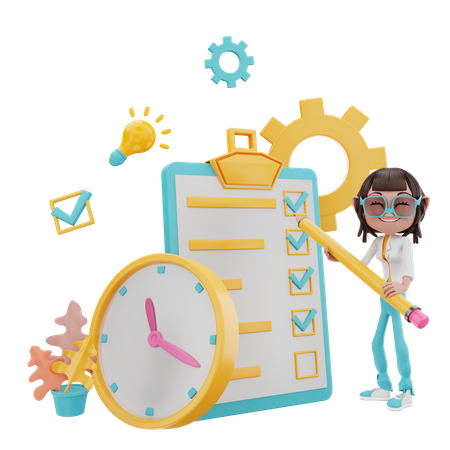 Calendrier de planification  3D Icon