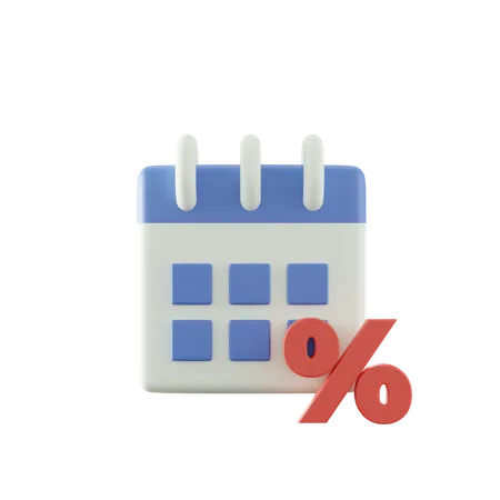 Calendrier de remise  3D Icon