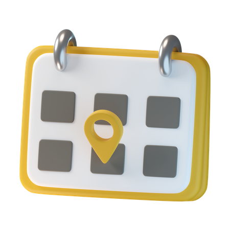 Calendrier de voyage  3D Icon