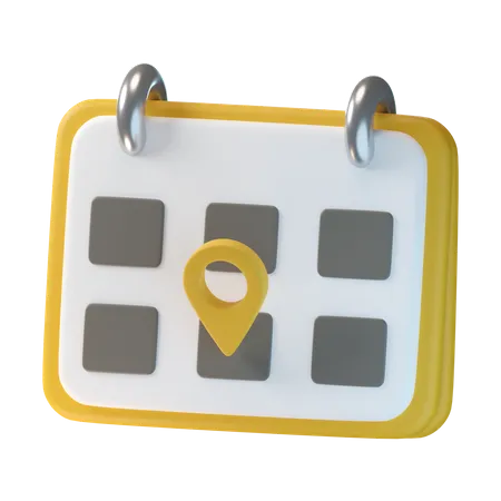 Calendrier de voyage  3D Icon