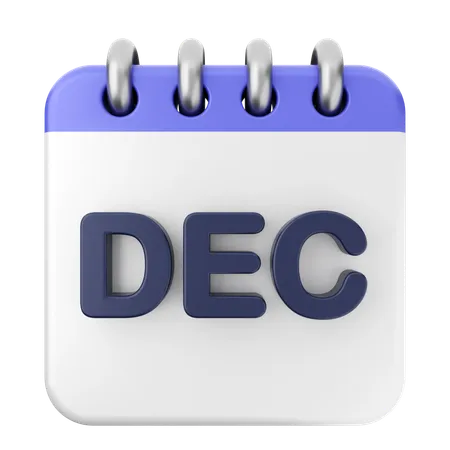 Calendrier de décembre  3D Icon