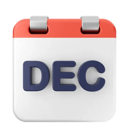 Calendrier de décembre  3D Icon