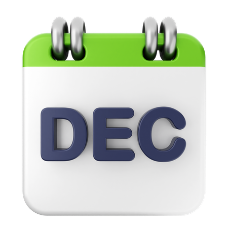 Calendrier de décembre  3D Icon