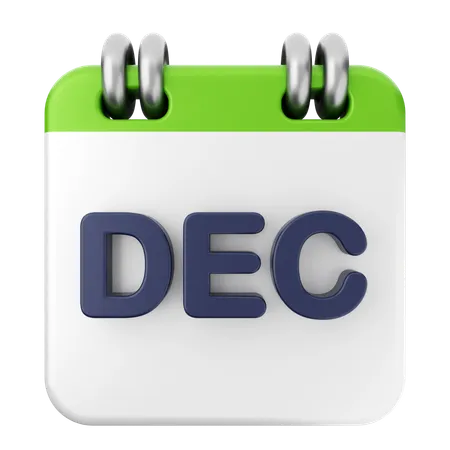 Calendrier de décembre  3D Icon