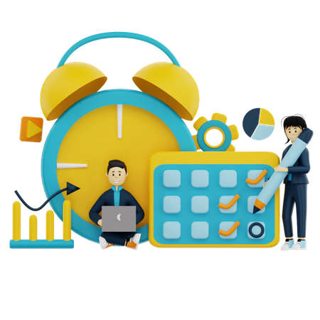 Calendrier des affaires  3D Icon